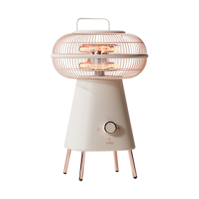 small sun heater practical and comfortable apricot white.   360° wide Angle speed heating stove chat good time