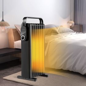 1500W Electric Space Heater Oil Filled Radiator Heater with Foldable Rack