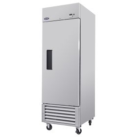 27" Single Solid Door Reach-In Commercial Refrigerator Stainless Steel 21 cu.ft. Restaurant Refrigerator ETL Certification