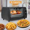 Simple Deluxe Countertop Toaster;  Oven & Pizza Maker;  Toaster Oven;  Exquisite 4-Slice Capacity;  9 L;  Black/ Matte Stainless