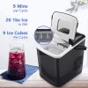 Compact 9-Cube Ice Maker | 26lbs/24hrs | 2 Ice Cube Sizes | 9-min Ready