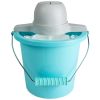 4-Quart Electric Ice Cream Maker with Easy-Carry Handle, Blue