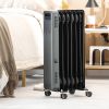 1500W Portable Oil-Filled Radiator Heater for Home and Office