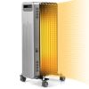 1500W Portable Oil-Filled Radiator Heater for Home and Office