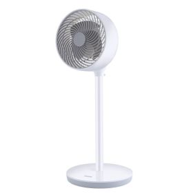 Simple Deluxe 3 Modes Standing Fans Ocillation 70Â° Circulating Stand Fan (Color: White & Gray)