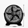 Outdoor/Indoor Usage 3-Speed Plastic Floor Fans